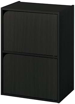 Amazon.co.jp: カラーボックス 2段 ブラック